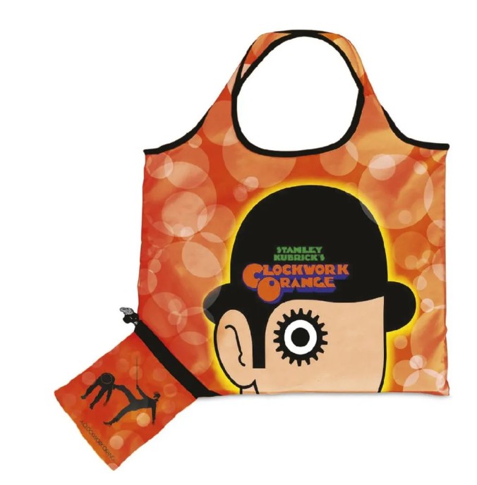 Bolsa Plegable de Tela Naranja Mecánica