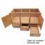GABINETE PARA LAVABO 1.20x56 MDF ENCINO.