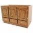 GABINETE PARA LAVABO 1.20x56 MDF ENCINO.