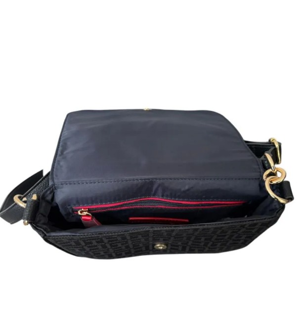 Bolsa Crossbody para Dama Tommy Hilfiger Black Piel