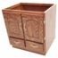 GABINETE PARA LAVABO 79 X 56 MDF ENCINO.