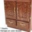 GABINETE PARA LAVABO 79 X 56 MDF ENCINO.