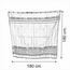 CORTINA PARA BAÑO 180cm x 180cm LILAC EURO SHOWERS