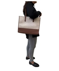 Bolsa para Dama Tommy hilfiger estilo Tote Beige/Cream