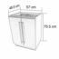 GABINETE PARA LAVABO 79 X 56 COLOR CHOCOLATE.