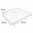 PLACA LAVABO FOX 60 X 45 GRANITO FOX