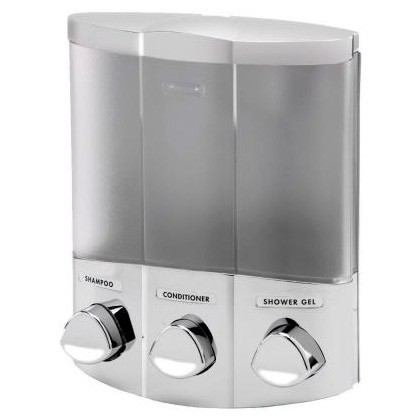 DISPENSADOR DE JABON-LOCION TRIO NIQUEL SATINADO BETTER LIVING