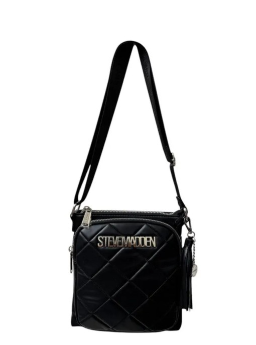 Bolsa Crossbody Steve Madden Bglam-Q Black Rombos