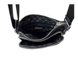 Bolsa Crossbody Steve Madden Bglam-Q Black Rombos