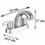 MEZCLADORA CLASSIC LAVABO 4 CROMO PRINCE PFISTER