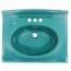 PLACA LAVABO FOX 60 X 45 VERDE JADE.