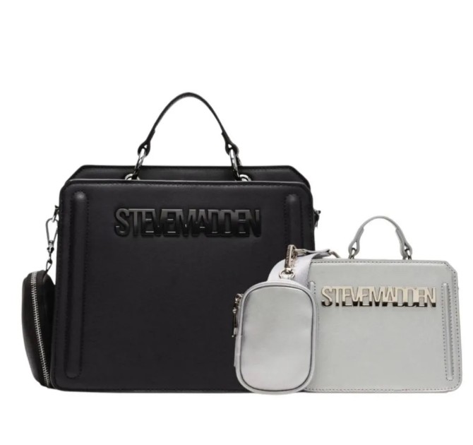 Combo de Bolsas Bevelyn Black + Mini Bevelymm Silver