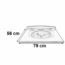 PLACA LAVABO VENUS 79 X 56 AZUL ADRIATICO