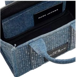 The Tote Bag Marc Jacobs Crystal Denim Small Mezclilla Chica