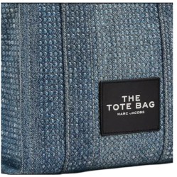The Tote Bag Marc Jacobs Crystal Denim Small Mezclilla Chica