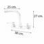 MEZC PFISTER COCINA 2M CHRISTIE CROMO FWK-2740C.