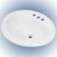 LAVABO OVALADO BLANCO CU CATO
