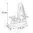 MEZCLADORA PARA LAVABO OLITE 2 MANERALES SATIN PULIDO BRONCES FINOS