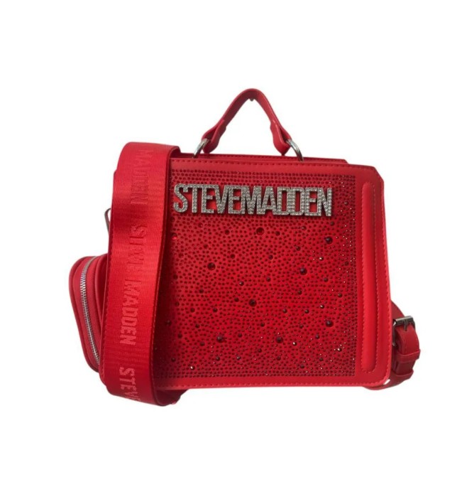 Bolsa Steve Madden Bevelyn Rhinstones Red