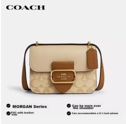 Bolso Coach CR329IMWQ4 Rayas Mujer Caqui