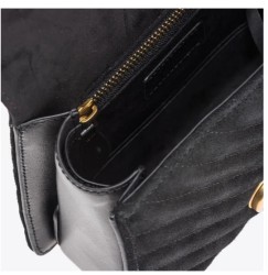 Bolso PINKO Swallow Negro Pequeño