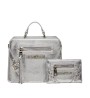 Combo Bolsa y Cartera Steve Madden Evelyn Crinkle Silver