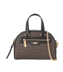 Bolsa Michael Kors Williamsburg Extrapequeña Café/Negro 32F3G6WC0B