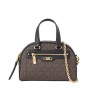Bolsa Michael Kors Williamsburg Extrapequeña Café/Negro 32F3G6WC0B