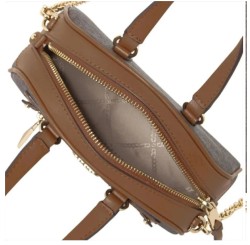 Bolsa Michael Kors Williamsburg Extrapequeña Café/Miel 32F3G6WC0B