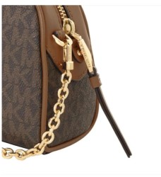 Bolsa Michael Kors Williamsburg Extrapequeña Café/Miel 32F3G6WC0B