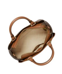 Bolso Crossbody Michael Kors Belted Satchel color café