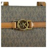 Bolso Crossbody Michael Kors Belted Satchel color café