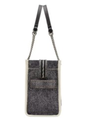 The Marc Jacobs Denim Chain Tote Bag Small Black