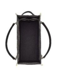 The Marc Jacobs Denim Chain Tote Bag Small Black