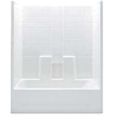 BAÑERA COLOR BLANCO 60X30X72 C-TEXTURA TIPO AZULEJO