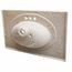 PLACA LAVABO VENUS COLOR GRIS PLATA 79X56 FOX.