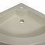 PLACA LAVABO ESQUINERO 47X47X66 HUESO