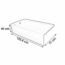 BAÑERA PLASTICO LH WHITE 110015 STERLING.