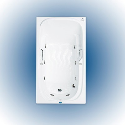 BAÑERA DE LUXE BCO. C-HIDRO C-MANIJAS FORMACRYL.