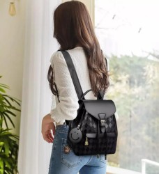 Mochila impermeable multiuso antirrobo tela lisa Color negro