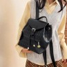 Mochila impermeable multiuso antirrobo tela lisa Color negro