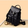Mochila impermeable multiuso antirrobo tela lisa Color negro