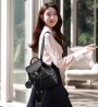 Mochila impermeable multiuso antirrobo tela lisa Color negro