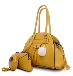 JGO. DE BOLSAS DE DAMA MCCARTHY MODELO BOL-01 MOSTAZA