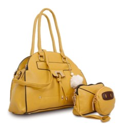 JGO. DE BOLSAS DE DAMA MCCARTHY MODELO BOL-01 MOSTAZA