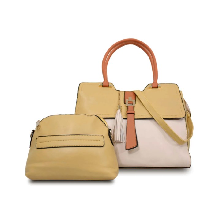 JGO. DE BOLSAS DE DAMA MCCARTHY MODELO BOL-02 AMARILLO