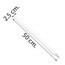 GUARDACUERPOS LONGITUDINAL ANTARO BLANCO 50cm BLUM