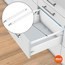 GUARDACUERPOS LONGITUDINAL ANTARO BLANCO 50cm BLUM