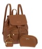 Set de Bolsa Para Dama Jennyfer Backpack 9515-2PAQ Camel
