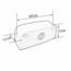 PAR DE CONECTORES PARA MUEBLES 40.0110N BLANCO